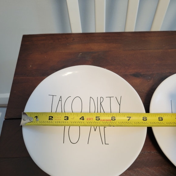 Rae Dunn Plates Taco Themed set of 2 - Picture 3 of 5